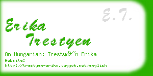 erika trestyen business card